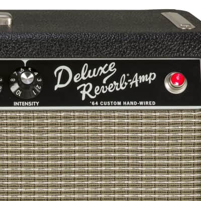 Fender '64 Custom Deluxe Reverb-Amp 2-Channel 20-Watt 1x12" Guitar Combo HANDWIRED ! image 4