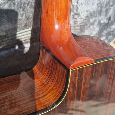 John Le Voi manouche petite bouche gypsy jazz guitar 1997 - natural solid spruce top image 5
