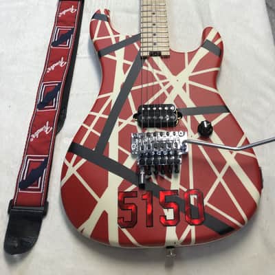 EVH 5150 Striped Series 2017 - Present - Red/Black/White image 1