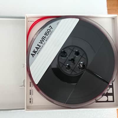 Akai WR-150-7 high-quality reel-to-reel magnetic recording tape ONE SET OF TWO TAPES early 80s - 7 inch plastic reel into original boxes image 6