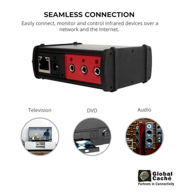 Global Caché iTach IP2CC-P Contact Closure & IP2IR IR TCP/IP Converters Bundle with PoE – Ethernet Control for Relay and Infrared Devices plus Polishing Cloth image 4