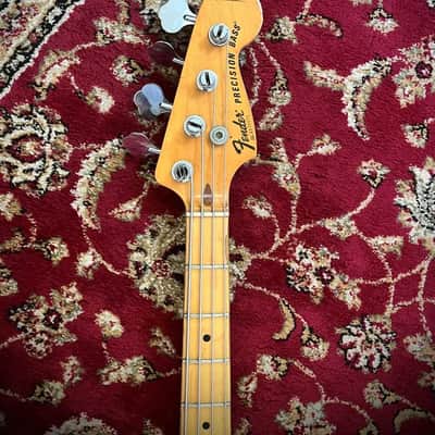 1977 Fender Precision Bass with Maple Fretboard - Natural Finish image 5