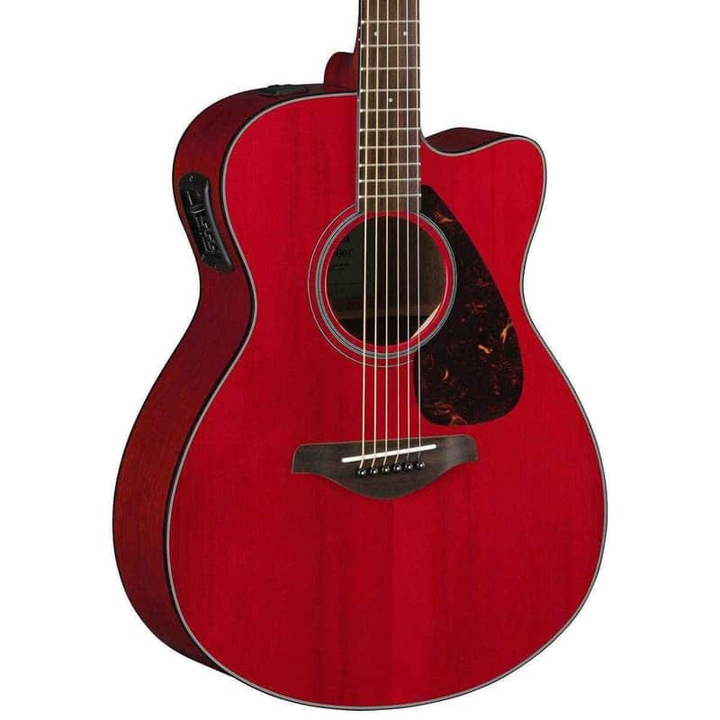 Yamaha FSX800C Acoustic Electric Guitar Ruby Red image 1