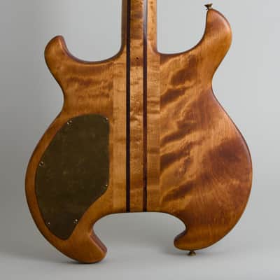 Tobias  Hand Made Prototype Solid Body Electric Bass Guitar (1977), black gig bag case. image 4