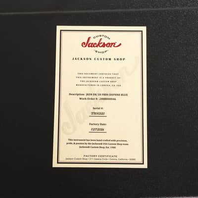 Jackson Custom Shop Dinky 1H Daphne Blue image 10