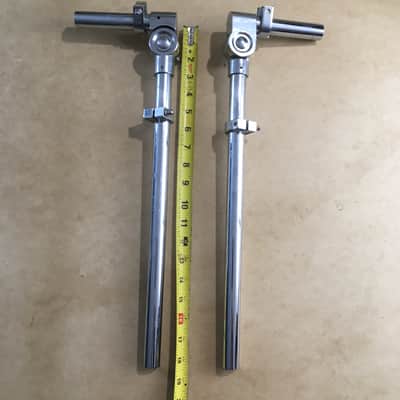 Two Vintage Drummer Kit 7/8” Diameter Percussion Drum Set Drums Percussion Tom Mounts 2 Arms Clamps image 15
