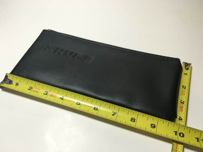 Shure 95A2313 wire handheld microphone zipper bag pouch 10"x4" long NEW for SM58 SM57 image 1