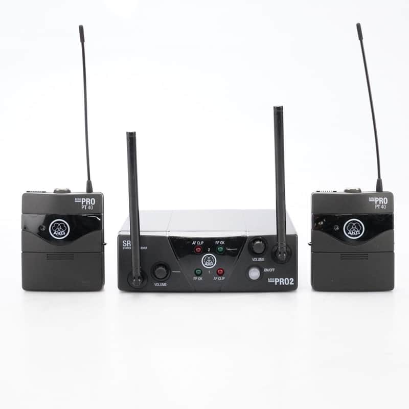 AKG SR40 Mini Pro 2 Wireless Instrument System w/ PT 40 Beltpacks