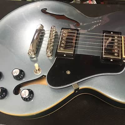 Epiphone ES-339 Semi-Hollow Guitar Pelham Blue image 7