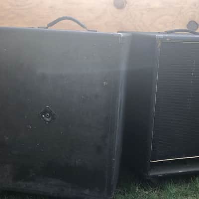 Vintage Kustom PA Cabinet Bass Bins 15" Ported Wheeled Solid Plywood image 2