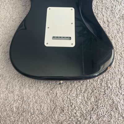 Fender Standard Stratocaster 2007 MIM HSS Black Maple Fretboard Strat Guitar image 13