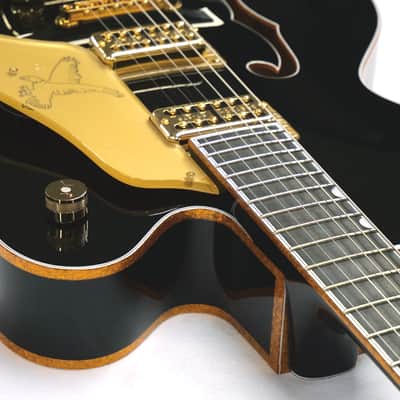 Gretsch G6136TG Pro Players Edition Falcon Gold Hardware Ebony Fingerboard 2022 Black image 8