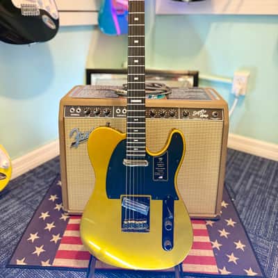 Fender 75th Anniversary American Ultra II Telecaster, Ebony Fingerboard, Liquid Gold image 5