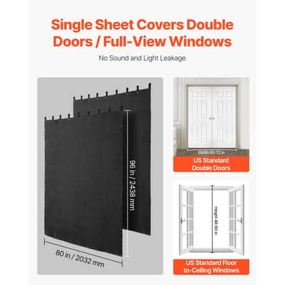 2-Pack 96" x 80" Heavy-Duty Sound Dampening Blankets, Extra-Large Acoustic Noise Reduction & Moving Protection Covers image 5