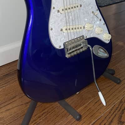 Squier Affinity Series Stratocaster 21-Fret with Rosewood Fretboard 1997 - 2000 - Baltic Blue image 4
