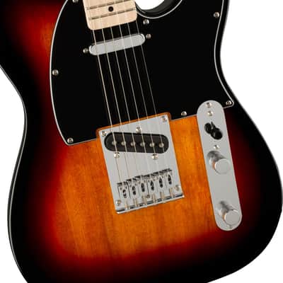 Fender Squier Affinity Series Telecaster MN - Black Pickguard - 3-Color Sunburst image 4
