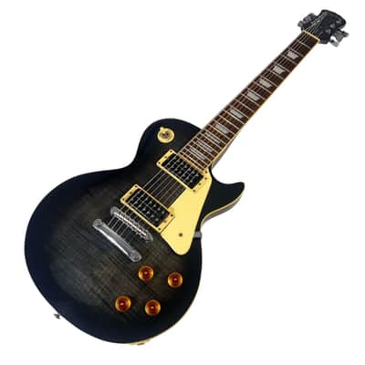 2000 Epiphone 7-String Les Paul - Transparent Black image 2