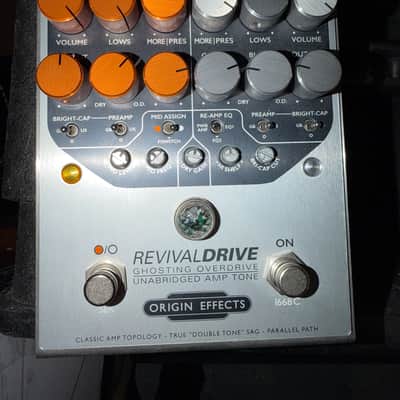 Origin Effects RevivalDRIVE custom Ghosting Overdrive 2010s - Silver/Orange image 6
