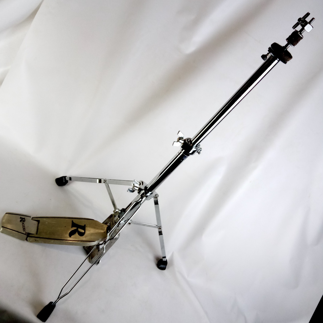 Rogers Supreme Big R Hi-Hat Cymbals Stand Swiv-O-Matic Double-Braced Memriloc 80 — main photograph