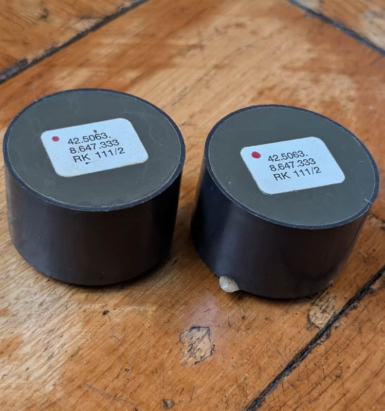 Pair Haufe RK111 1:2 line transformers from Telefunken V672 - tested & working image 1