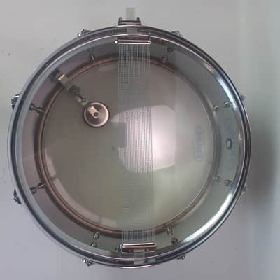 Ludwig Steel Rocker 8Lug Snare Drum 80s 5x14"Vintage Chrome Black/White #814113 image 10