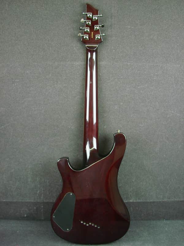 Schecter Diamond Series 007 Elite Seven-String Red Burst Electric