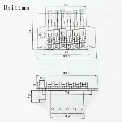 Floyd Rose Floyd Rose II Bridge Tremolo System in Black image 5