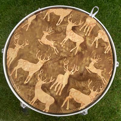 13" reversible Drum Bunny cotton drum cover - partial mute - dampener - compare to Big Fat Snare Drum Quesadilla, Drum Tortilla image 3