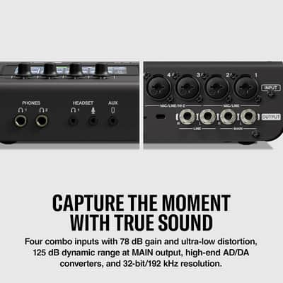 Yamaha URX44 6x4 USB-C Audio Interface (Black) image 3