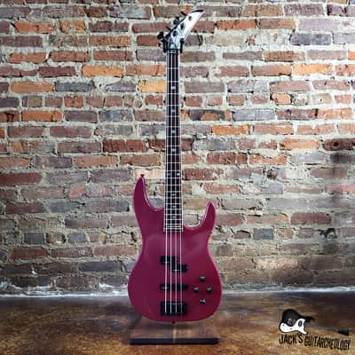 Kramer Spector Forum III Bass w/ OHSC (1980s, Magenta Metallic) image 4