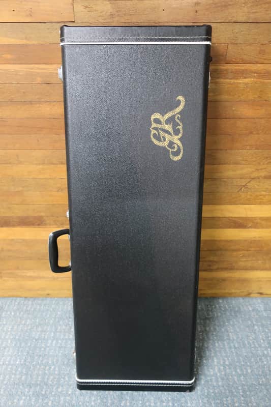 Case Only Vintage 1980s Roland G-808 or G-303 Electric Bass Guitar Synthesizer Case Red Fuzzy Line Rare image 1