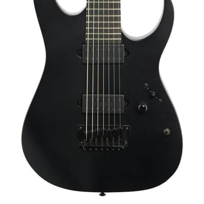 Ibanez Iron Label RGIXL7 7-String Electric Guitar Black Flat image 3