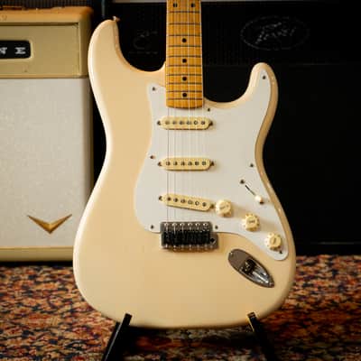 Fender Vintera ’50s Stratocaster – 2019 – White Blonde – Very Good Condition – Upgraded Graph Tech Saddles – w/ Gig Bag image 1