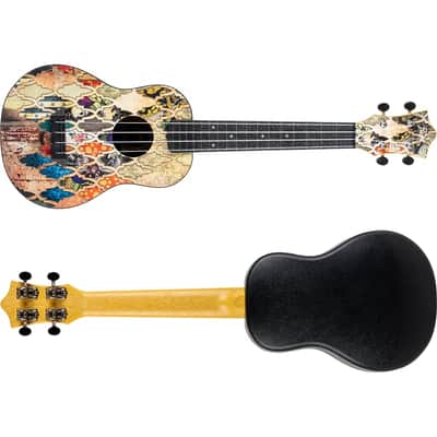 Flight TUC-40 GRANADA Concert Travel Ukulele New - Arabic patterns of the Alhambra Palace image 5