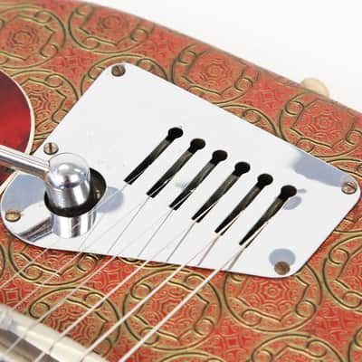 1962 Gagliano by Hofner Model 172 - Rare Diamond Pickup with Red & Gold Vinyl Covering! image 11