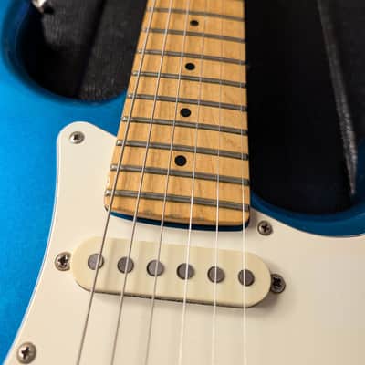 Fender Contemporary Stratocaster Electric Guitar SSS Japan Mid 1980s Lake Placid Blue W/HSC image 11