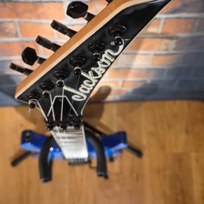 Jackson JS Series JS32Q DKA Dinky Archtop Amaranth Fretboard Transparent Blue image 3