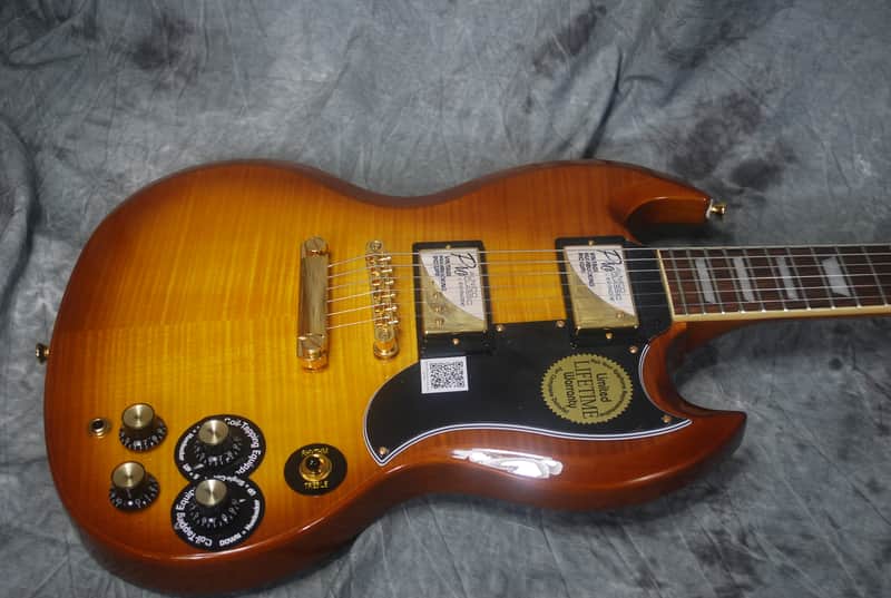 Epiphone SG G400 Deluxe Pro Honeyburst Exclusive Run AAA | Reverb