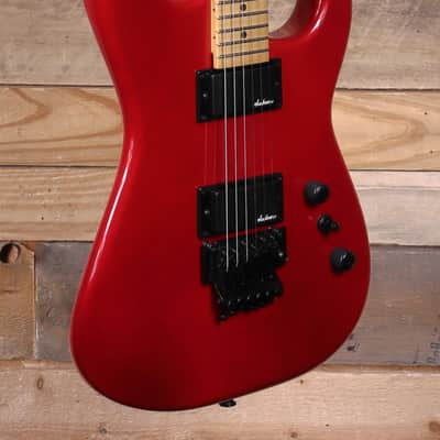 Jackson Pro Origins 1985 San Dimas SD1 HH FR Electric Guitar Candy Apple Red w/  Gigbag image 2