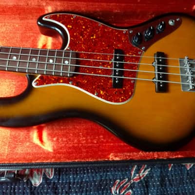 Richie's Guitar Shop Jazz Bass Sunburst made mostly from Allparts Parts. image 3