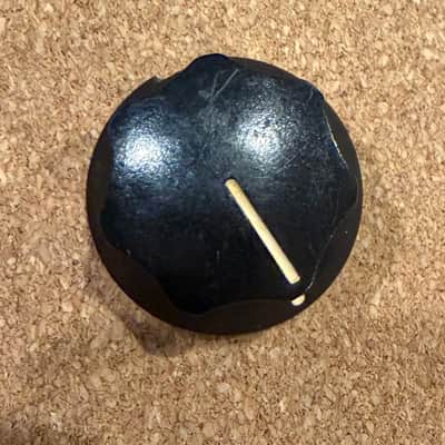 Vintage 1965 Fender Jaguar Tone Knob – Original Black Skirted Knob image 1