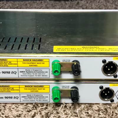 AMEK 9098 Preamp / Equalizer By Rupert Neve - Pair in Mint Condition - Close SN image 7