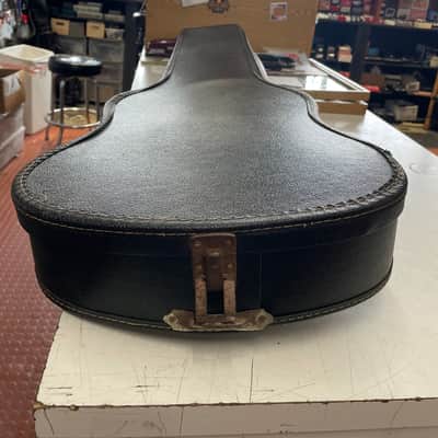 Gibson EB-O chipboard bass case - Clack/red interior image 3