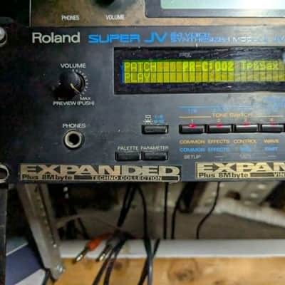 Roland JV-1080 64-Voice Synthesizer Module 1994 - 2001 - Black image 6