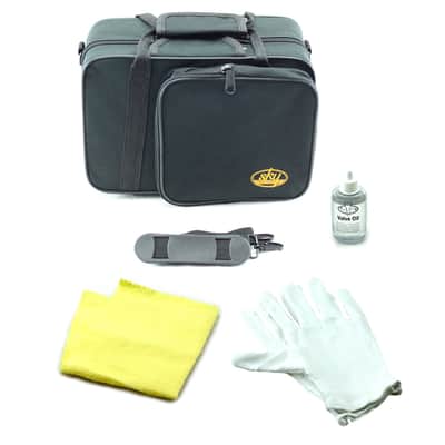 Sky Band Approved Blue Plated Brass Bb Pocket Trumpet with Case, Cloth, Gloves and Valve Oil image 3