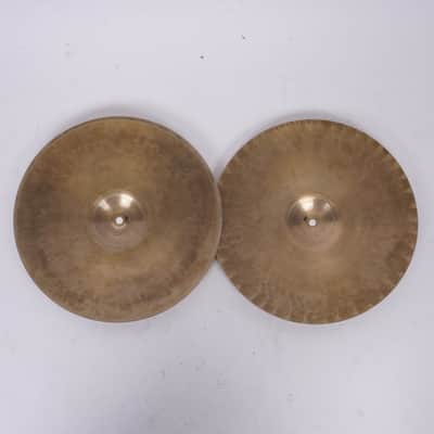 PAISTE | 602 Pre-Serial 1960s | Hi-Hat Cymbal Pair | 14"-14" image 7