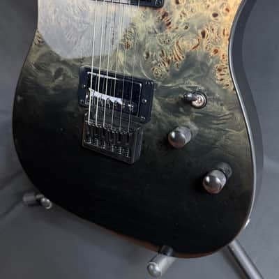 Schecter PT Standard Electric Guitar Black Fade Burst Burl Finish image 8