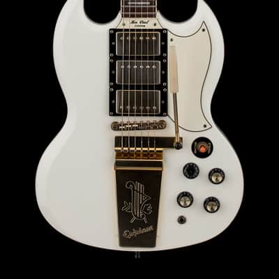 Epiphone Limited Edition G-400 Les Paul SG Custom (2008) - Antique White #11899 with Hard Case image 1