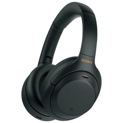 Sony WH1000XM4/B Premium Noise Cancelling Wireless Over-the-Ear Headphones image 1