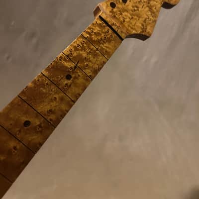 Super Rare Roasted Birdseye Strat Guitar Neck Fits Fender & Warmoth image 11